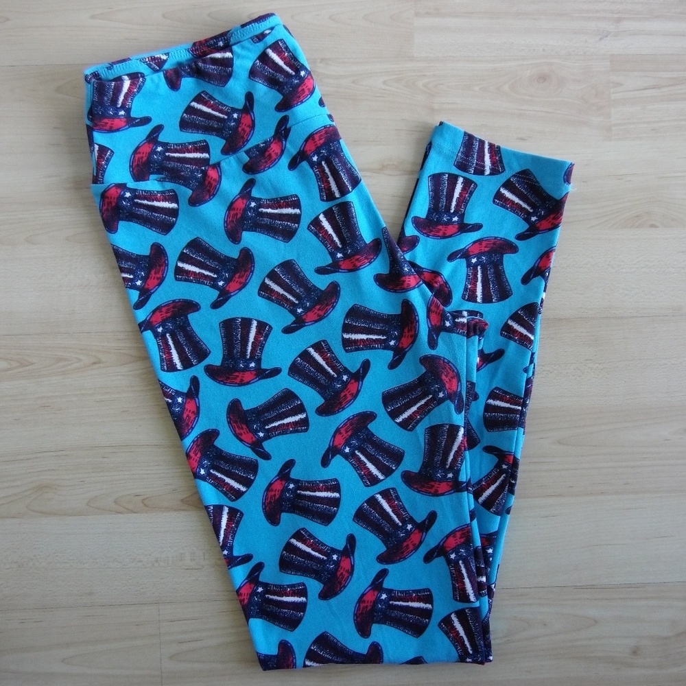LuLaRoe OS Leggings 4th of July Patriotic USA Sam